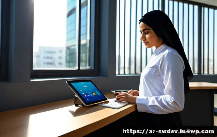 팩토리 패턴 사용 사례 - Photorealistic modern software development workspace in a Gulf Arab technology office, an Arab femal...